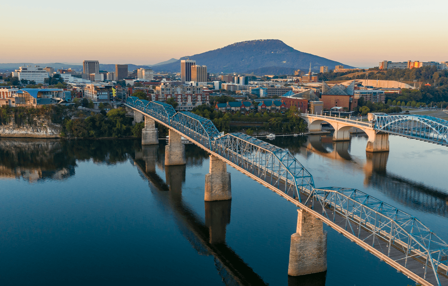 Walnut Street and Market Street-Bridges leading to Chattanooga, TN